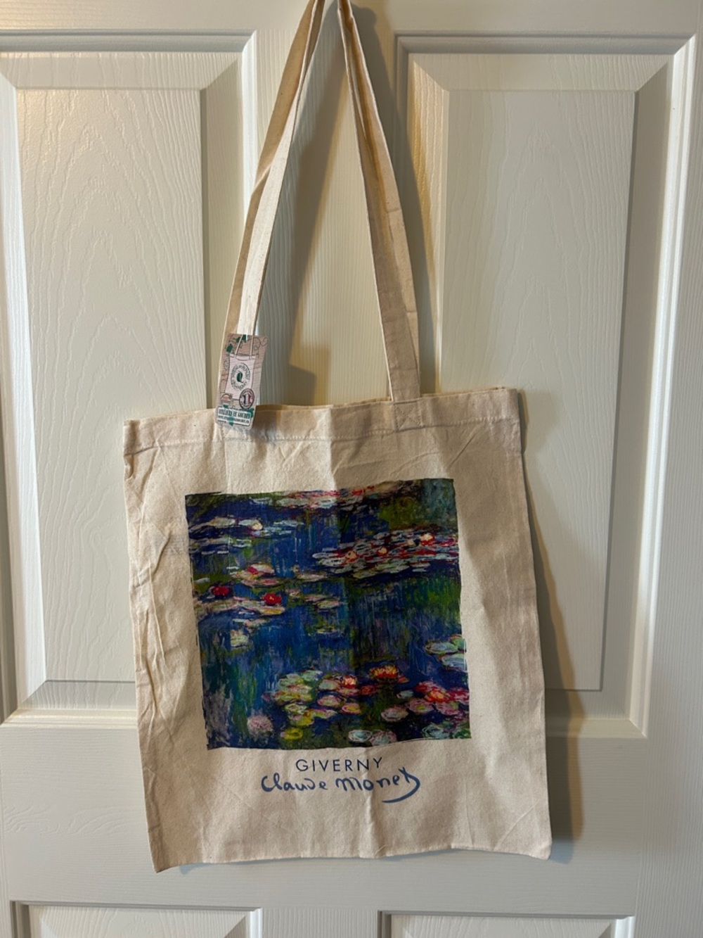 Natural Claude Monet Giverny Canvas Tote Bag